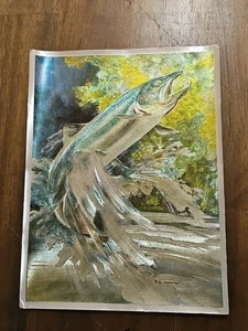 Impresión artística en lámina Dufex pesca con mosca 6x8 - Imagen 1 de 2