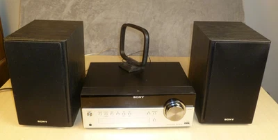 Sony HCD-SBT100 Bluetooth Sintonizador USB CD Micro Audio Altavoces Sin Control Remoto Foto 1 de 4