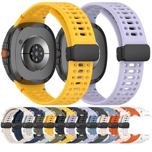 Silikonarmband mit Faltschließe für Samsung Galaxy Watch8 40MM/44MM/Classic 47MM - Bild 1 von 29