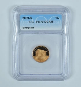2009-S Lincoln Memorial Cent Birthplace PR70 DCAM ICG *5528 - Picture 1 of 5