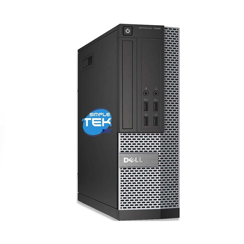 Dell 7020 SFF 4GB 120GB Windows 10 Pro Desktop Computer DVD RS232 Serial Com - Image 1 of 4