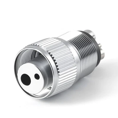 Conector cambiador adaptador tubo pieza de mano dental de alta velocidad EE. UU. 4 a 2 orificios Foto 1 de 4
