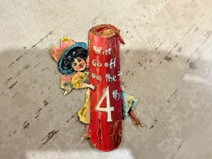 Adorno troquelado vintage del 4 de julio - Imagen 1 de 3