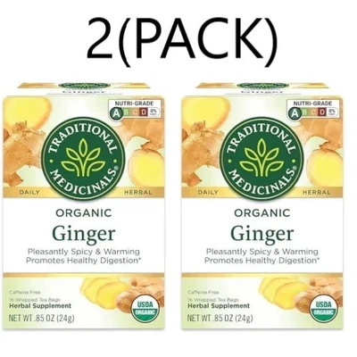 16 bolsas de té de hierbas medicinales tradicionales jengibre orgánico 2 (PAQUETE) 1/2027 Foto 1 de 2