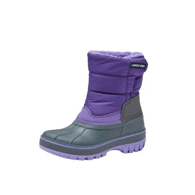 NUEVAS Botas de Nieve Lands' End Púrpura Flurry Max Juvenil Niña Talla 7 Mujeres 8.5 EU 39 Foto 1 de 4