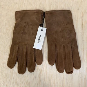 NEU! Hestra Herren 8,5 • Haarschaf Lammfell Leder • Wolle gefüttert • Wildleder - Bild 1 von 9