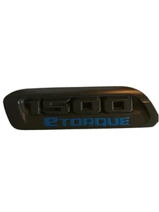 OEM 1500 eTORQUE Hood Emblem Badge LH Black For 2019-2023 RAM 1500 - Picture 1 of 8