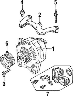 Genuine Ford Alternator Bolt *N807309*S2 - Image 1 of 4