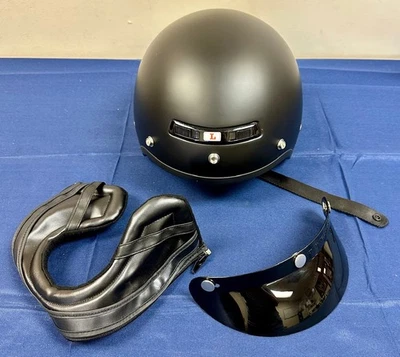HJC CS-2N Flat Black Half Helmet Size Large - Image 1 of 4