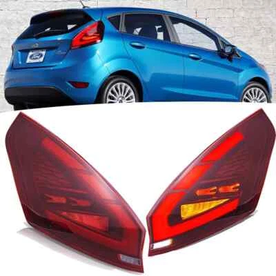 VLAND LED Red Tail Lights For 2008-19 Ford Fiesta Hatchback W/Dynamic Signal - Image 1 of 4