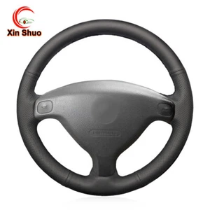 Black Artificial Leather Steering Wheel Cover for Opel Astra G Corsa B Zafira - Picture 1 of 6