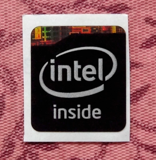 Adhesivo Intel Inside negro 16 x 20 mm Haswell Extreme 4ta generación insignia para escritorio Foto 1 de 1