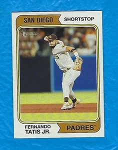 FERNANDO TATIS JR 2023 TOPPS HERITAGE MINI #24 FERNANDO TATIS JR #99/100 - Picture 1 of 2