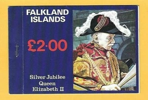 FALKLAND ISLANDS 1977 £2 Booklet - QEII SILVER JUBILEE - Blocks of 4 - Mint MN - Picture 1 of 2