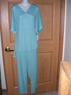 N-NATORI - "КОНГО" DOLMAN РУКАВ ПИЖАМЫ - СВЕТЛО-СИНИЙ - РАЗМЕР 3 X - НОВЫЙ С ЯРЛЫКАМИ! - Изображение 1 из 3