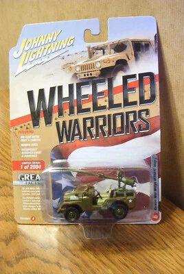 Johnny Lightning Wheeled Warriors Korean War Willys M38A1C Jeep #6 R2 VA JLML005 - Image 1 of 2