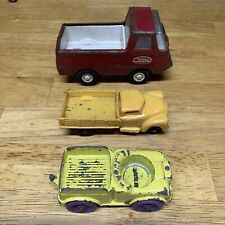 Vintage 1967 TootsieToy Diecast Tonka Toy Truck Yellow Purple Wheels Miniflex #3
