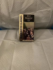 It’s A Wonderful Life Video Blockbuster Version B&W VTG (V.H.S.) - Picture 1 of 3