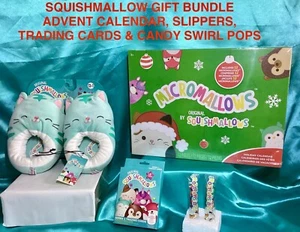SQUISHMALLOW CALENDARIO DE ADVIENTO Y PAQUETE DE REGALO 🎄ZAPATILLAS TARJETAS COLECCIONABLES Y REMOLINOS POPS - Imagen 1 de 4