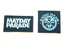 TWO MAYDAY PARADE PATCHES SEW / IRON ON CLASSIC ROCK MUSIC (c)