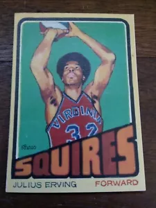 Basketball Art Card Print of Julius Erving, Dr. J, Rookie Card 72 - Picture 1 of 3