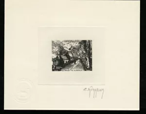 Monaco 1980 SC# 1242 2F Artist Die Proof in black (Positive & Neg) Art, Painting - Picture 1 of 2