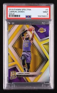 LeBron James 2018 Panini Spectra Gold/10 #7 PSA 9 Pop 1 solo 1 Higher Lakers - Imagen 1 de 2