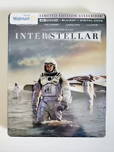 Interstellar (2014) Steelbook: 4K, Blu Ray, Digital Sealed New Mint Ships in Box - Picture 1 of 7