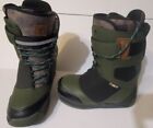 Dc Tucknee 2019 Men?S Size 10 Lace Up Snowboard Boots Black & Green Lightly Used