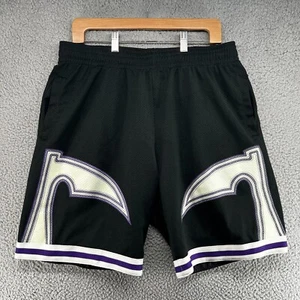 Warren Lotas Reaper Shorts XL Black White Mesh Athletic Gym Basketball - Picture 1 of 9