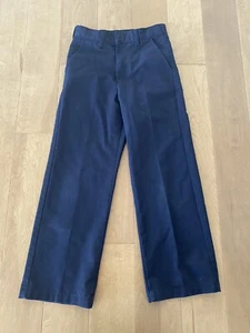 Boys School Apparel Inc Navy Blue Slacks Size 14 Slim Adjustable Waist - Picture 1 of 6