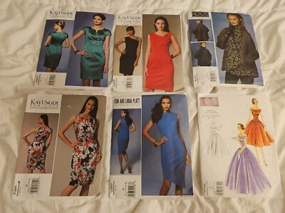 Vogue Designers Pattern Lot Kay Unger Tom & Linda Platt Koos Couture Vintage - Image 1 of 4