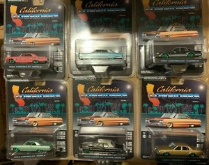 GREENLIGHT 2022 CALIFORNIA LOWRIDERS LIMITED SERIES #1 GREEN MACHINE CHASE SET 6 - Picture 1 of 12