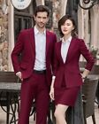 Tailor-Made 2 PC Suits Cotton Formal Wedding Cocktail Couple Outfits Collection
