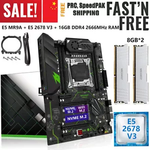 X99 Motherboard LGA 2011-3 + Xeon E5 2678 V3 16GB DDR4 2666MHz RAM WIFI M.2 NVME - Picture 1 of 12