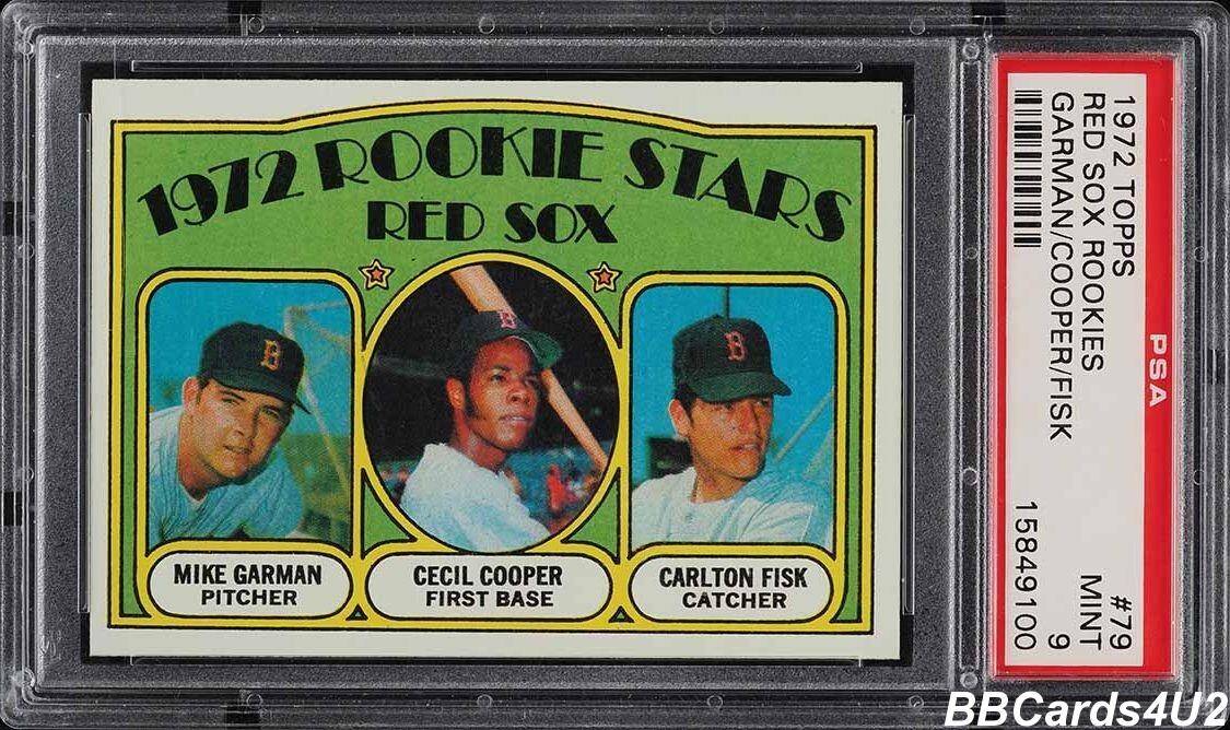 Carlton Fisk 1972 Topps #79 Rookie Stars Price Guide - Sports Card 
