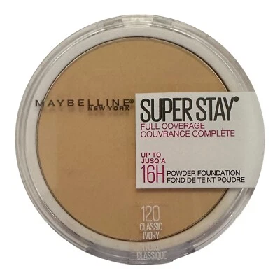 Maybelline Super Stay Full Coverage 16H Powder Foundation 120 Classic Ivory RARE - Image 1 of 4