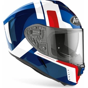 Airoh Spark Shogun Full Face Motorcycle Motorbike Helmet Gloss Blue / Red - Picture 1 of 2