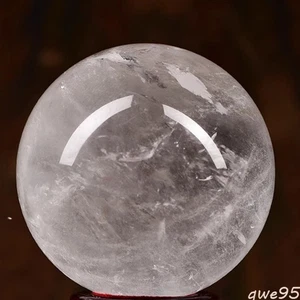 3cm Natural White Crystal Ball Ornament Good Luck Ball Energy Gift Healing Stone - Picture 1 of 2