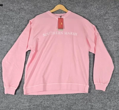 Sudadera Pullover Southern Marsh SEA WASH Rosa Para Hombre Mediana Camelia Foto 1 de 4