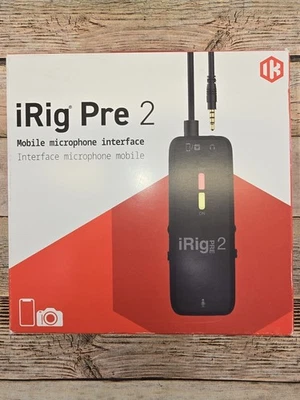 New IK Multimedia iRig Pre 2 - XLR Microphone Interface for iOS Devices - Image 1 of 4
