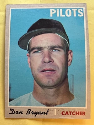 1970 Topps #473 Don Bryant Seattle Pilots EX-MT FREE SHIPPING - Image 1 of 2