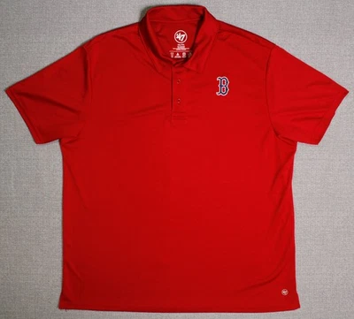 Boston Red Sox '47  Mens XXL Polo Shirt Red MLB Baseball Embroidered - Image 1 of 4