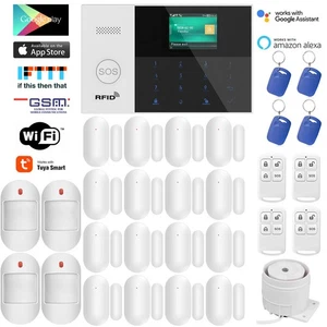 E46 WiFi Tuya APP GSM Wireless Home Security Alarm Burglar System+Alexa+Google - Picture 1 of 15