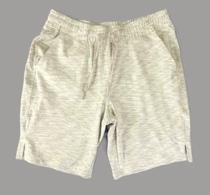 MONDETTA Athletic Gym Shorts Men M 36x10 GRAY Striped Drawstring Slash Pockets - Picture 1 of 9