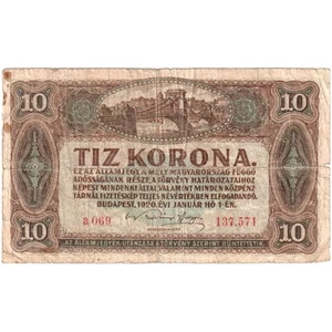 Węgry, 10 koron, 1920-01-01, S - Zdjęcie 1 z 2