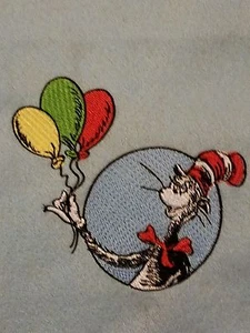 Manta bordada personalizada gato en sombrero 36x58 pulgadas - Imagen 1 de 1
