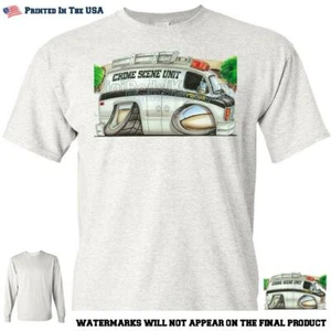 Camiseta CSI CSU Crime Scene Investigation Van DigiRods/Koolart Cartoon Car  - Imagen 1 de 7