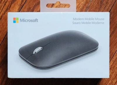 Microsoft KTF-00001 Modern Mobile Mouse — Black — with alkaline batteries - Image 1 of 4