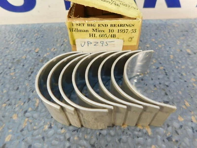 Rodamientos de varilla Hillman Minx Husky Side Valve Conn +.010 de gran tamaño 1947-1955 doble aleación Foto 1 de 4